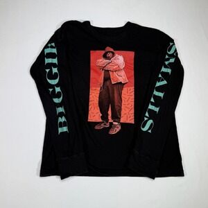 The Notorious BIG T Shirt Biggie Smalls Black Long Sleeve Hip‎ Hop Rap Medium